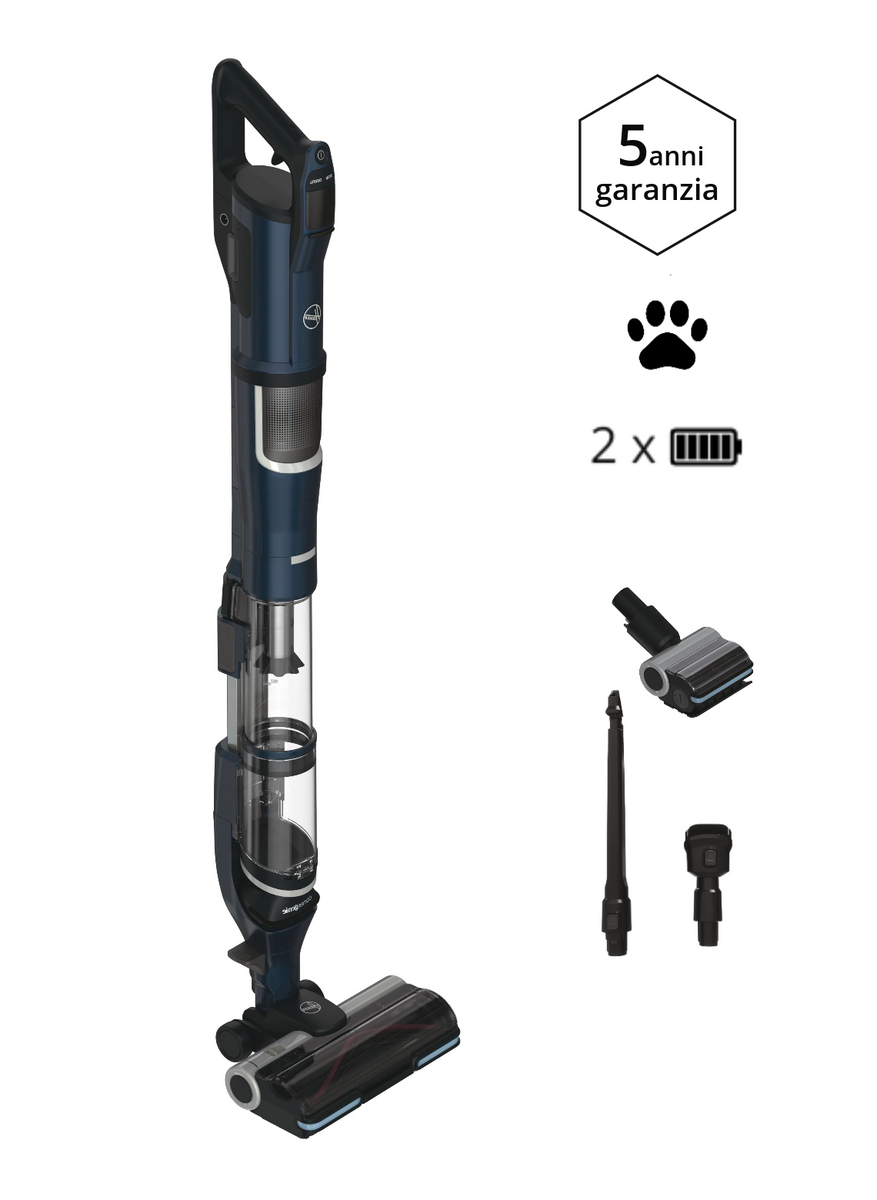 Novità, Aspirapolvere Hoover senza filo HFX20H 011 Pet Doppia Batteria